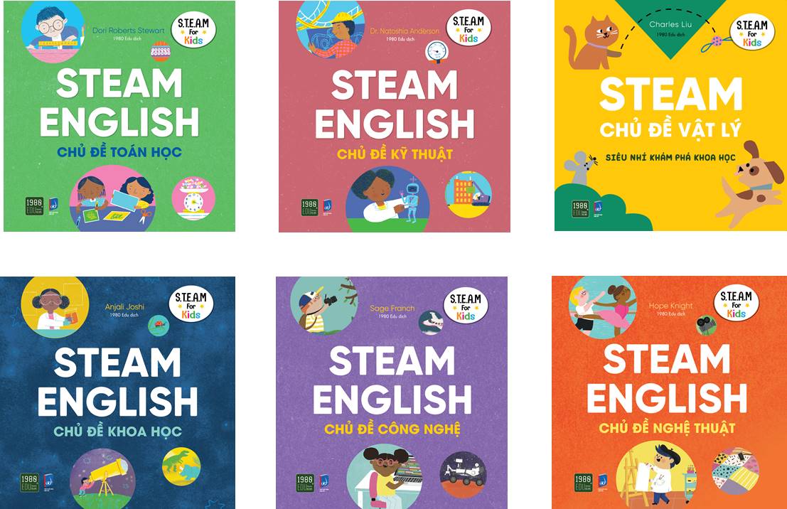 Combo 6 Cuốn Steam English