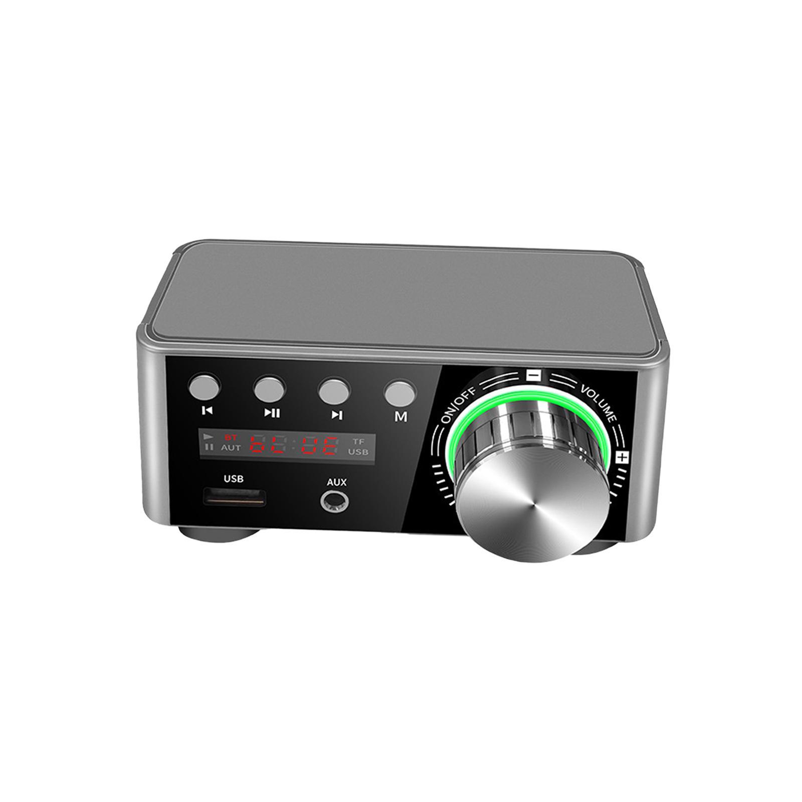 Mini Amplifier with Audio Cable MP3 2.0 CH for Store Home Theater 50W+50W US