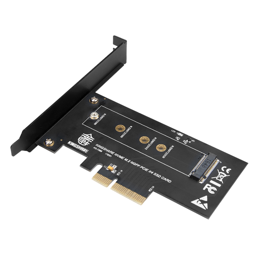 Adapter Kingshare Chuyển Đổi SSD M2 NVMe To PCIe 3.0 x 4 - Hàng Nhập Khẩu