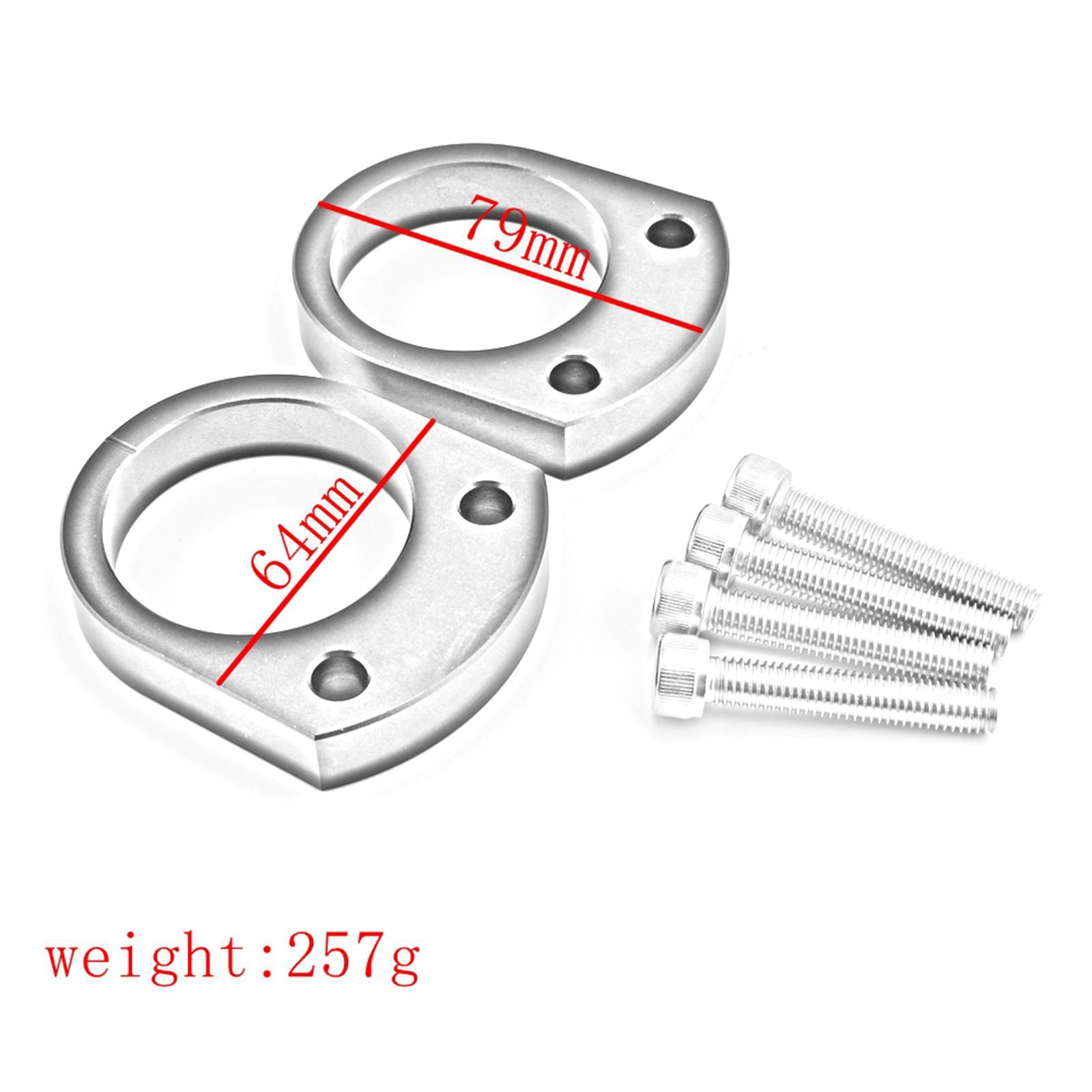 2 Pieces Handlebar Risers, Handlebar Clamp 14mm Aluminum Alloy Adapters Handle Bar Riser Clamp for  Zzr1400 Motorbike Accessories