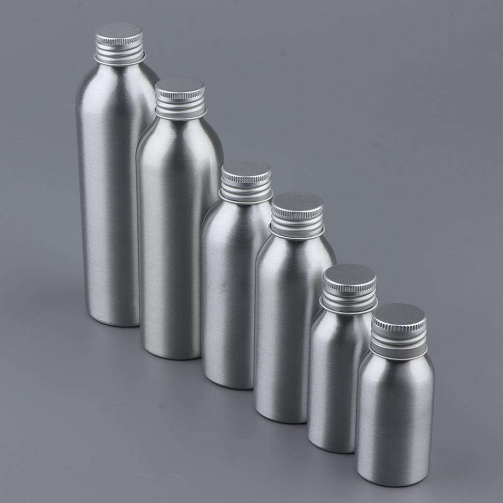 2x Travel Aluminum Refillable Makeup Bottle Liquid Empty Cosmetics Container