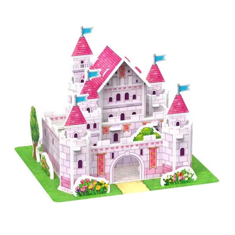 Mô hình lắp ghép nhà giấy 3D puzzle kích thích trí tuệ