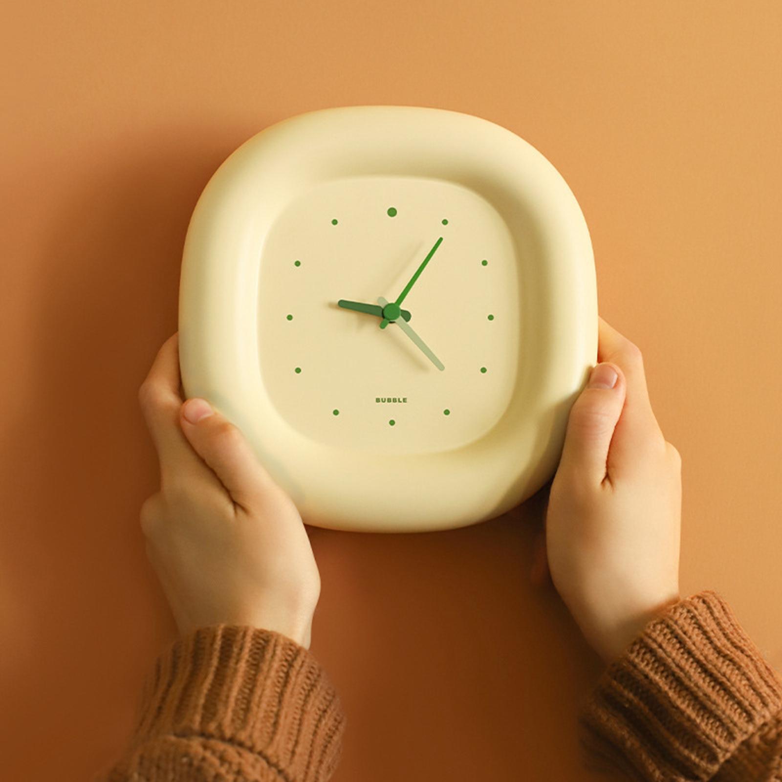 Wall Clock Battery Powered Desktop Clock for Home Study Room Bedroom Kitchen Ornament