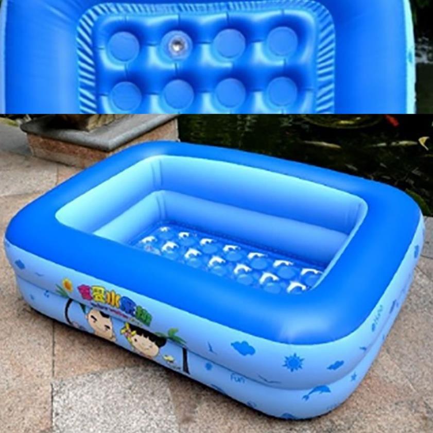 Rẻ - Bể bơi 1m2 -2 đáy- 2 tầng lớp chống trượt dành cho bé yêu