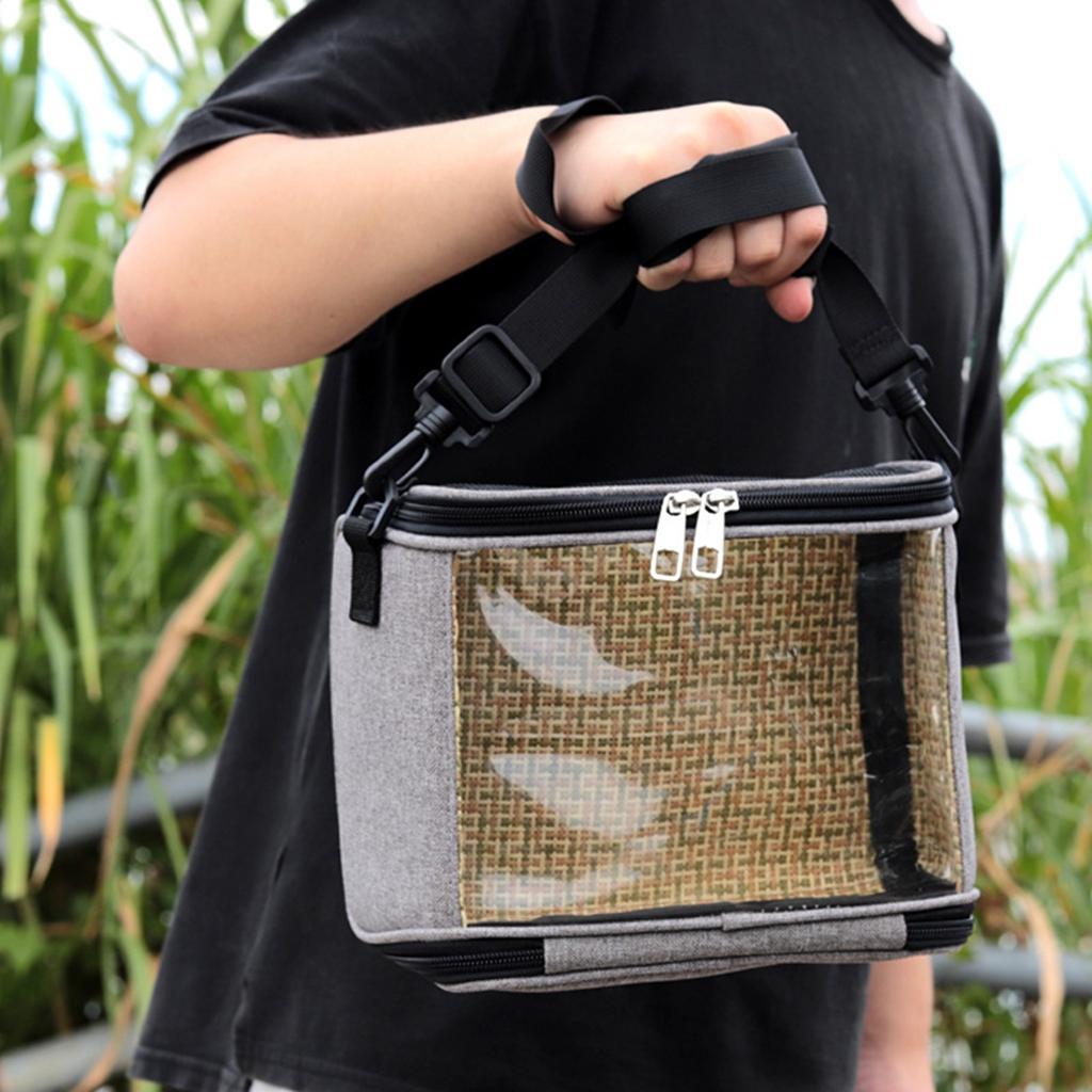 Bird Parrot Carrier Bag Transparent Breathable Pet Travel Bag for Rabbit