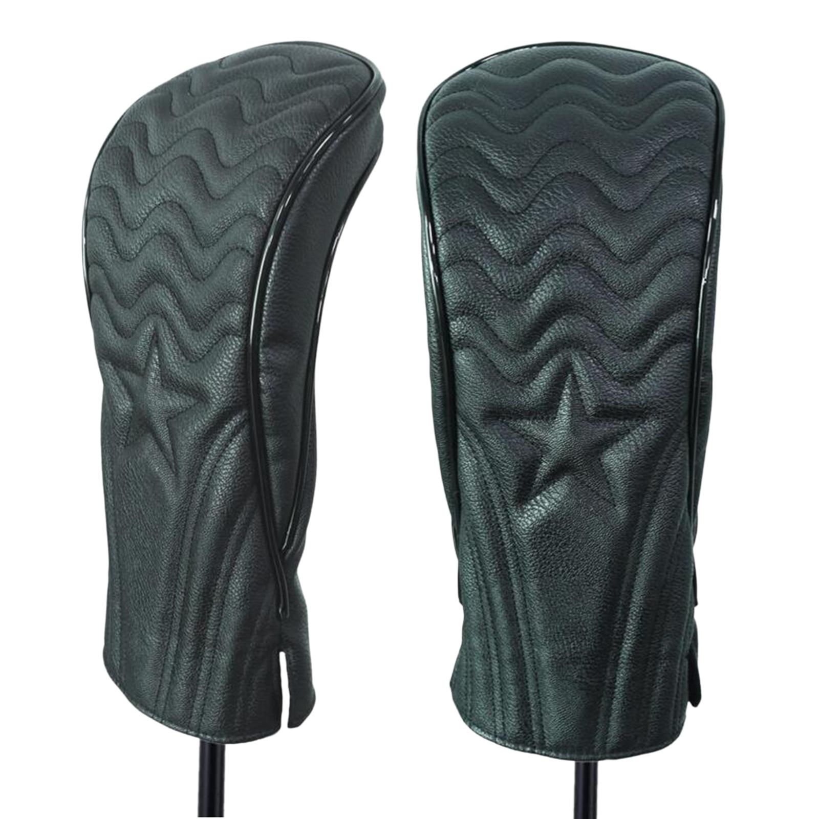 3x Golf Head Covers No. 1 3 5 Driver Fairway Woods Head Covers Protector