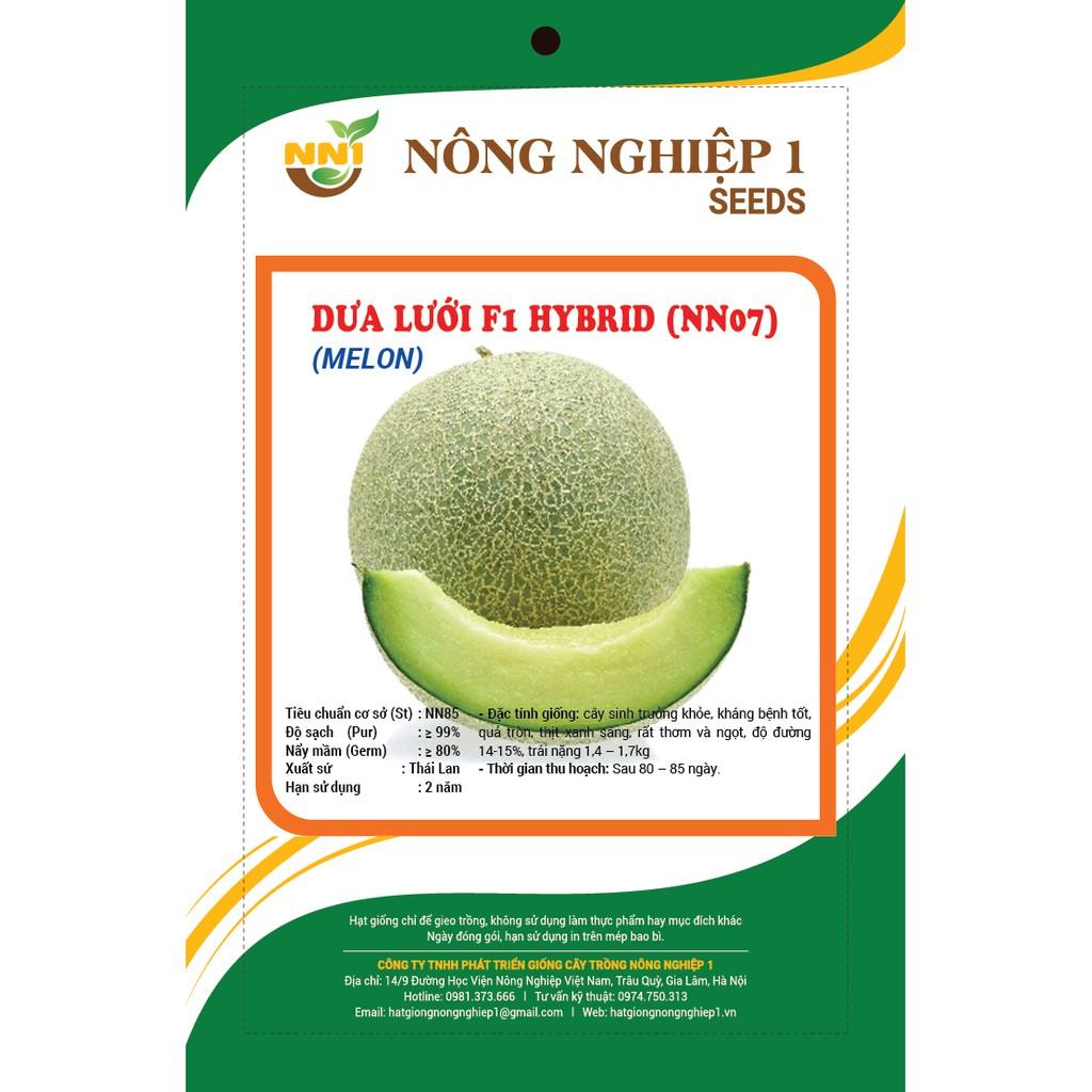 Hạt giống dưa lưới ruột xanh F1 gói 20 hạt