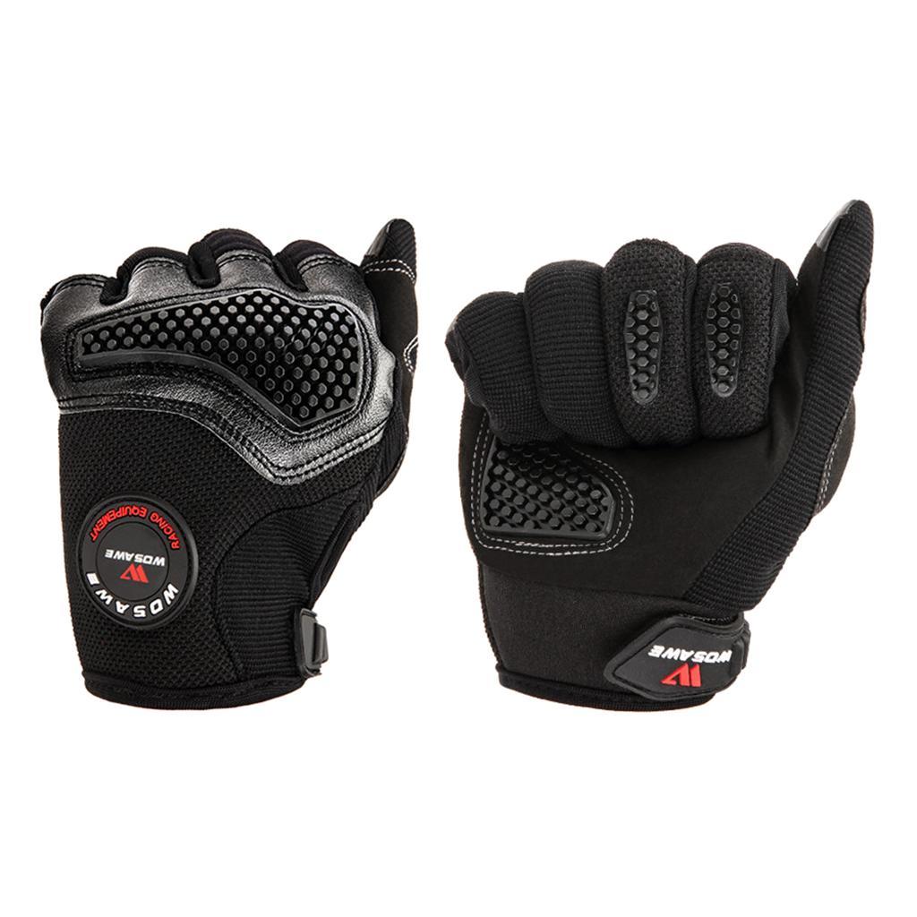 1 Pair Motorcycle Gloves Microfiber Portable Cycling Gloves for Motorbike