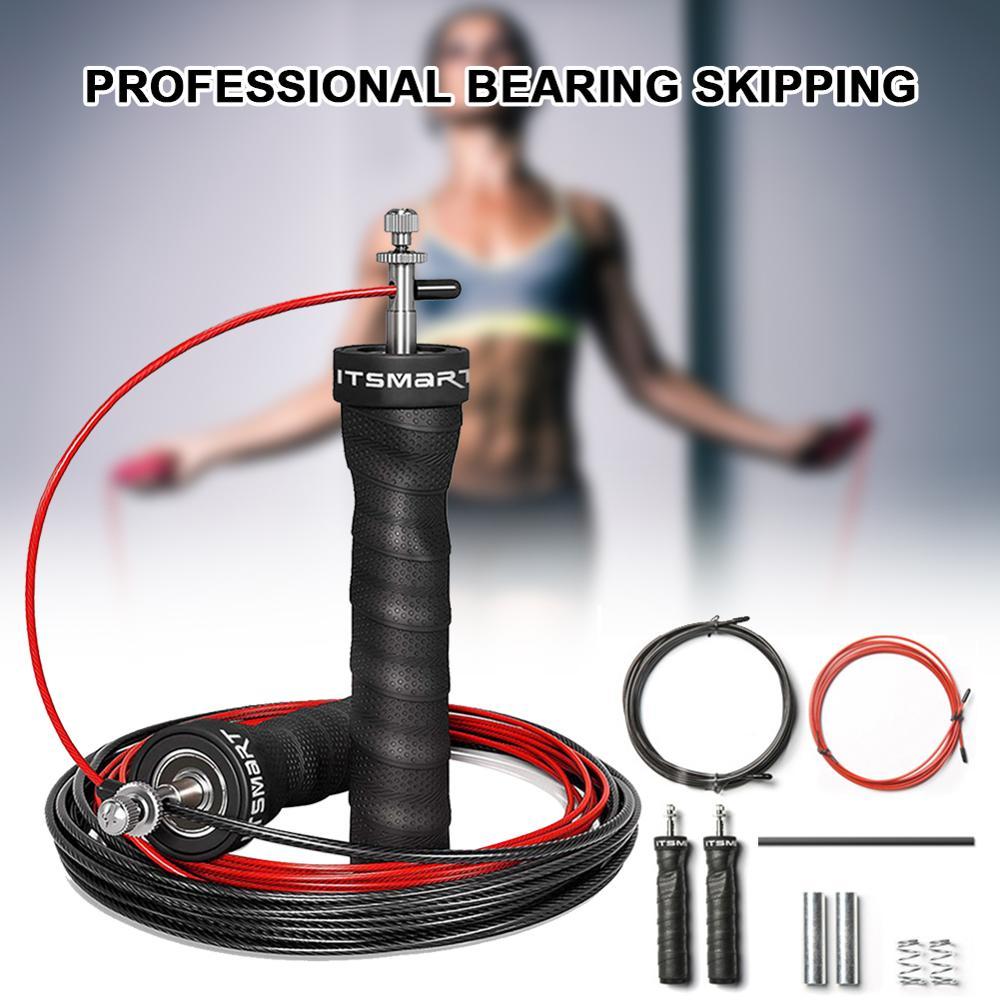 Nhảy Dây Thêm Trọng Lượng Dây Nhảy Chống Rối Với Vòng Bi Có Thể Điều Chỉnh 2 Xen Kẻ Dây Nhảy Tập Thể Hình Mới