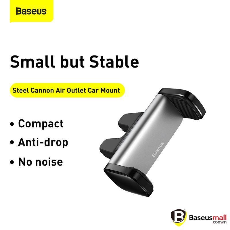 Baseus -BaseusMall VN Giá Đỡ Điện Thoại Baseus Gắn Cửa Gió Điều Hòa Xe Hơi Có Thể Điều Chỉnh Dành Cho Điện Thoại (Hàng chính hãng)