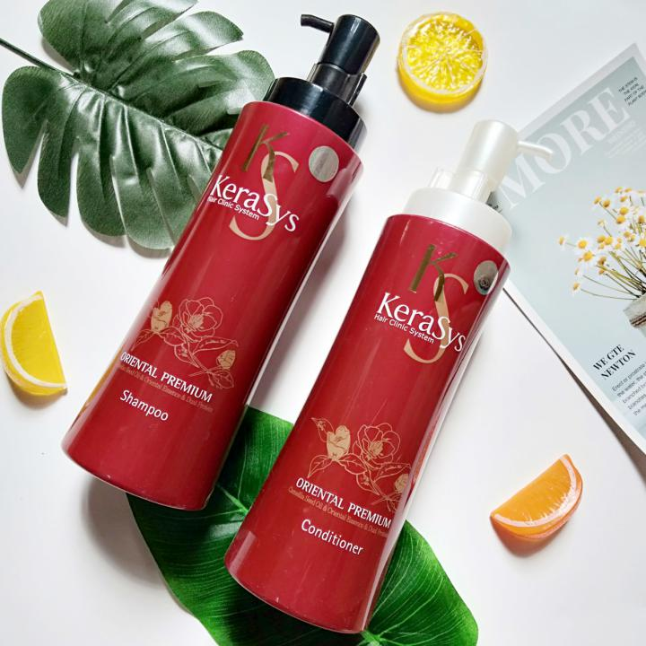 Dầu Xả Cao Cấp Làm Dày Tóc Kerasys Oriental Premium Conditioner (600ml) 