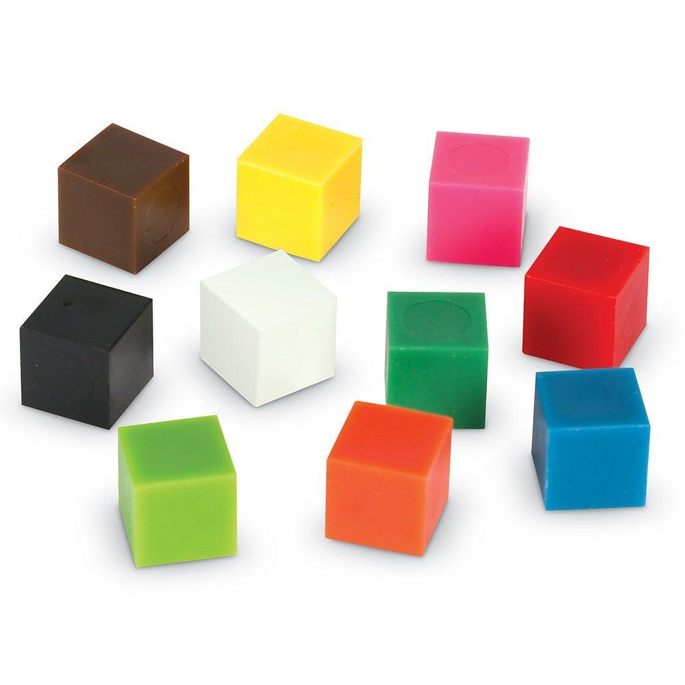 Learning Resources Bộ 500 khối vuông thước đo centimet - Set of 500 Centimeter Cubes