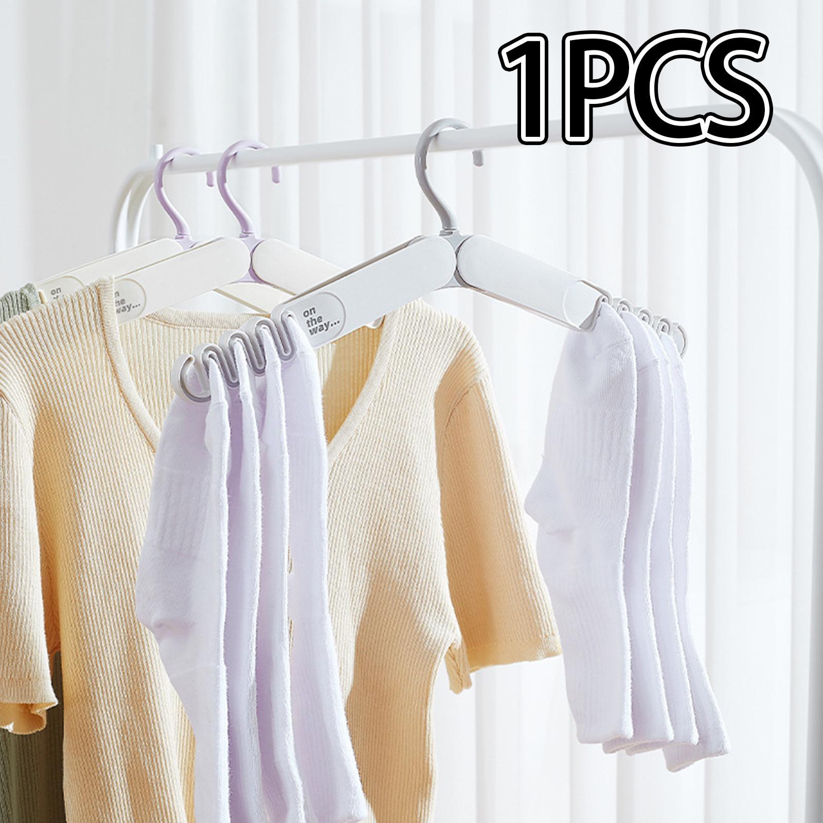 Foldable Travel Hanger Non Slip Collapsible Hanger for Clothing Dress Shirts