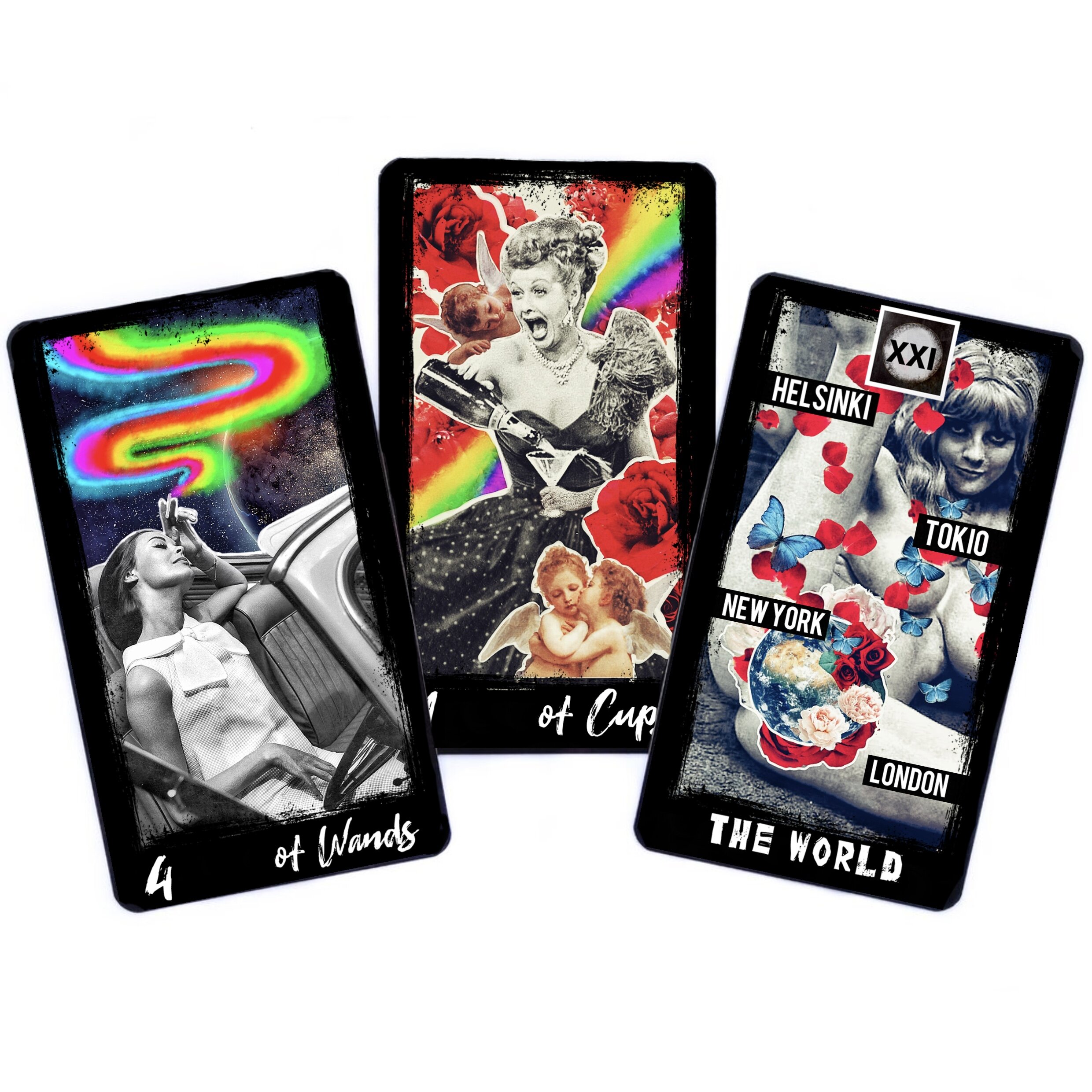 Bộ bài Badass Tarot 78 lá bài đá thanh tẩy
