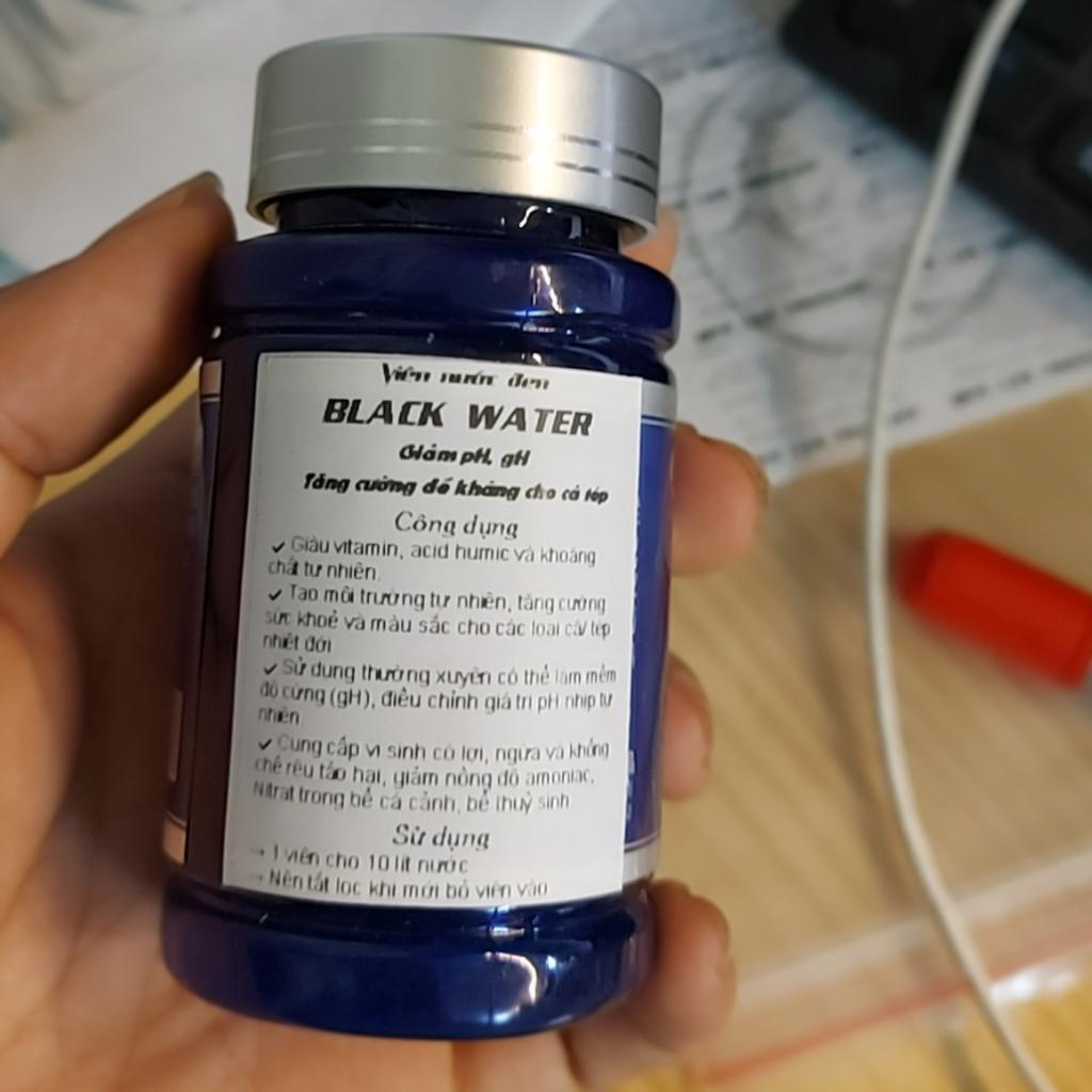 Viên Nước Đen Hajiebao BLACK WATER | Giảm pH và độ cứng của nước - Tạo môi trường gần giống tự nhiên cho cá tép cảnh