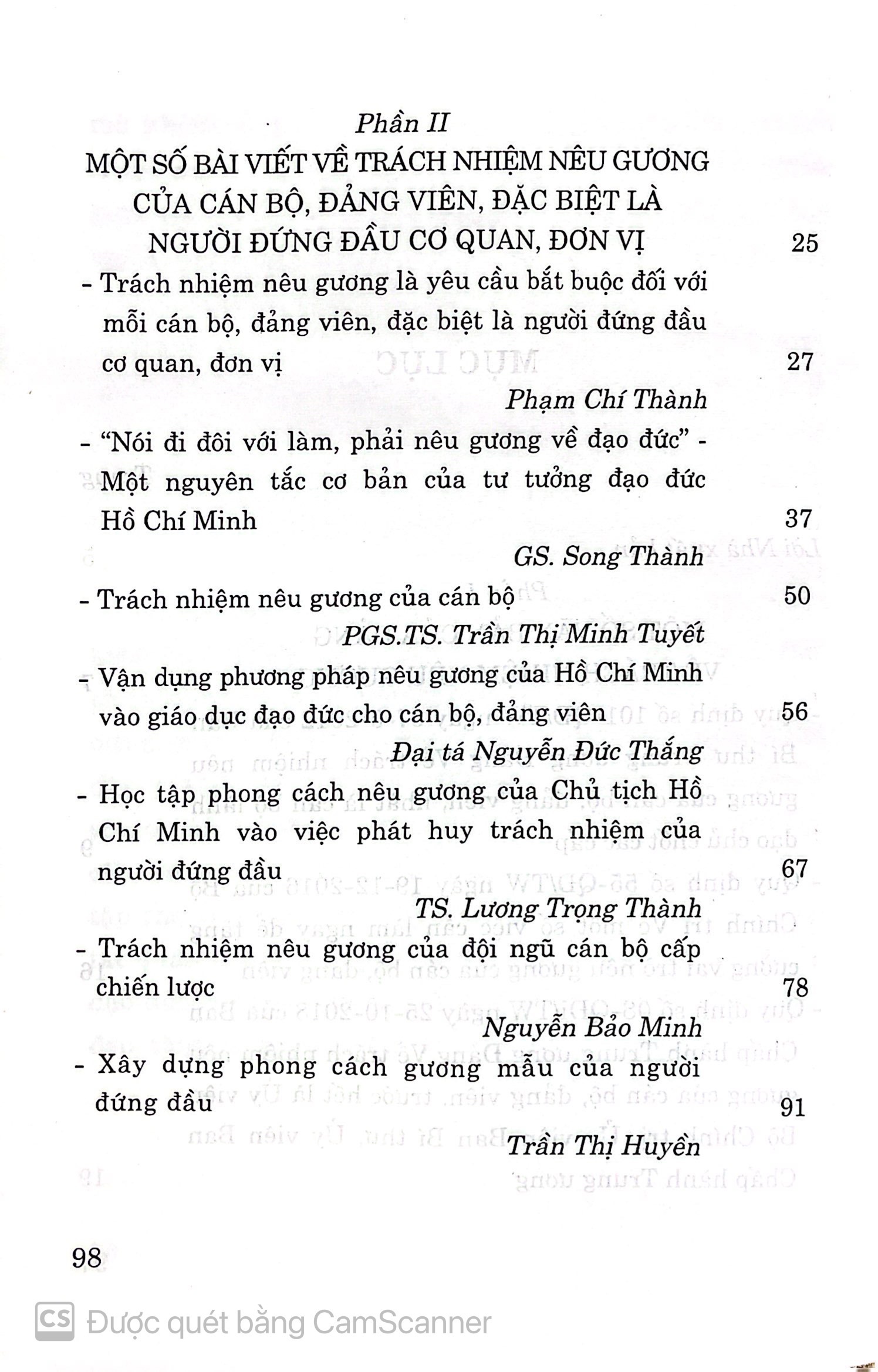 Cán bộ, Đảng viên, Đặc biệt là người đứng đầu cơ quan, đơn vị phải đề cao trách nhiệm, gương mẫu đi đầu