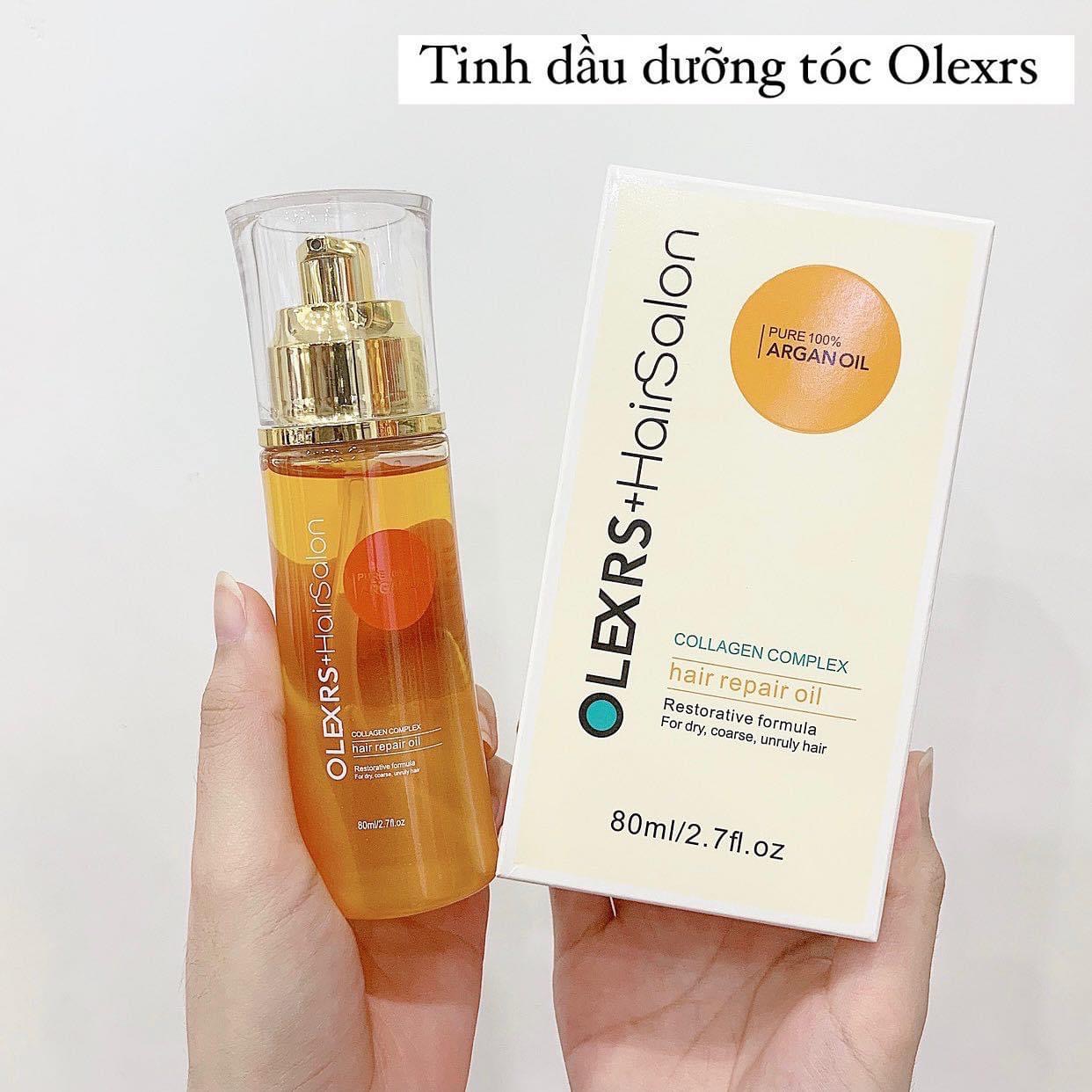 Tinh dầu dưỡng tóc OLEXRS+HAIRSALON Collagen Complex Hair Repair Oil 80ml