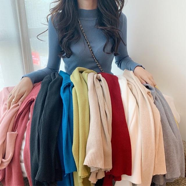 Áo len chui đầu nữ nhiều màumua combo 2 cái chỉ 140k