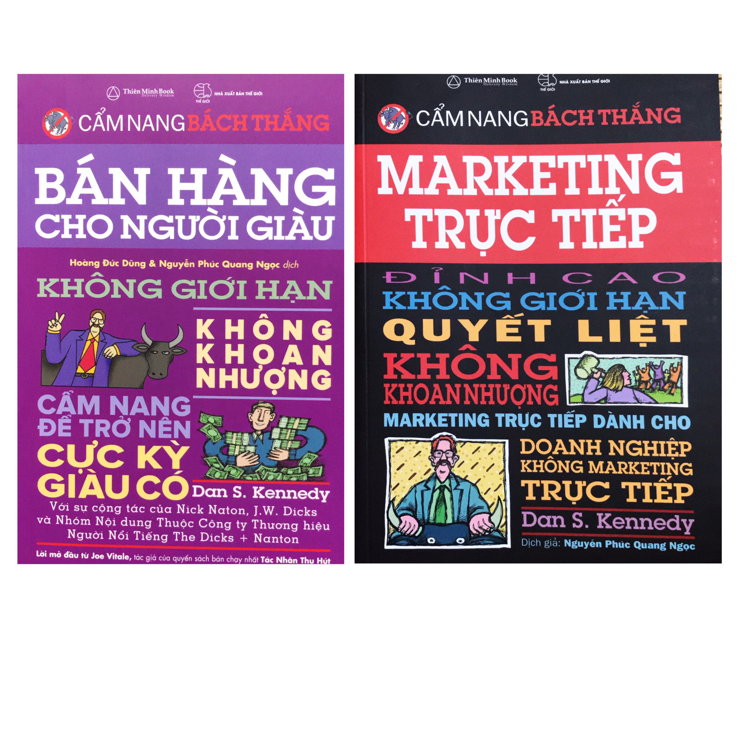 Combo 2 quyển sách bán hàng hay ,Marketing trực tiếp  Bán hàng cho người giàu