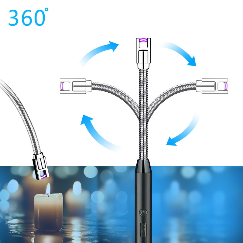 Bật lửa đốt nến điện NQ01 dạng que mồi lửa thay thế bật lửa gas sử dụng sạc USB