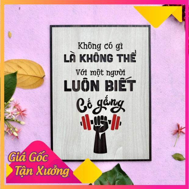 Tranh Decor tạo động lực theo tên slogan những câu nói hay