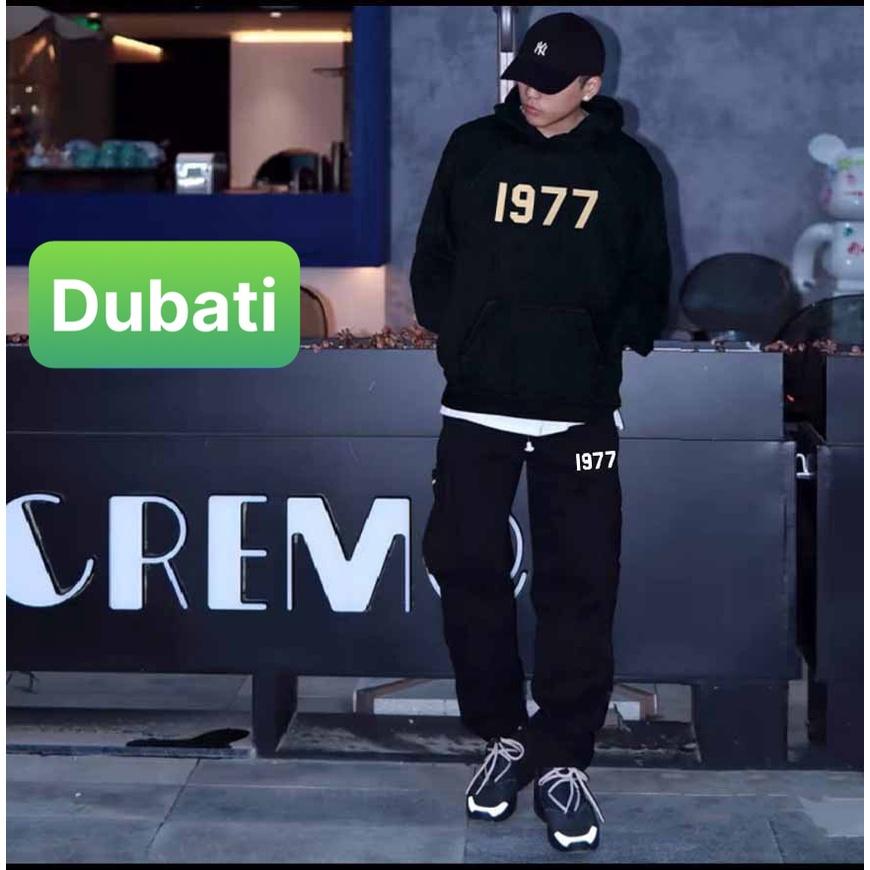 QUẦN JOGGER NAM NỮ UNISEX CHẤT NỈ DÀY DA CÁ ỐNG SUÔNG RỘNG 1977 PHONG CÁCH CAO CẤP MỚI -DUBATI FASHION