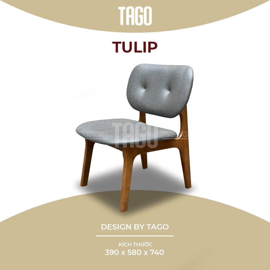 CHAIR TULIP WALNUT