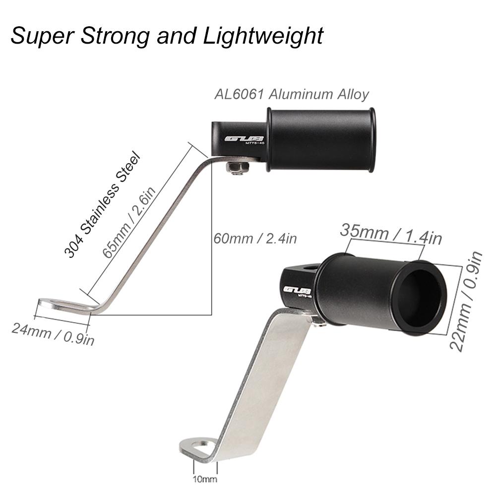 Giá đỡ gắn gương xe máy GUB bằng hợp kim nhôm và thép không gỉ, siêu bền và chống ăn mòn