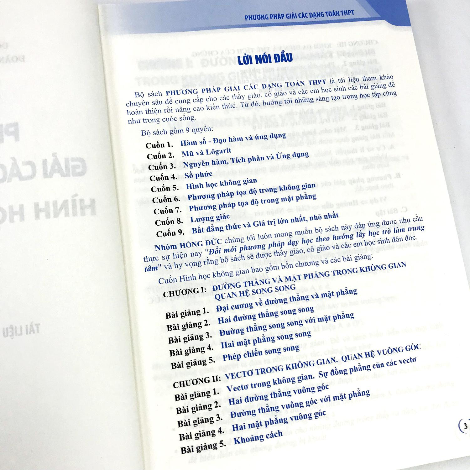 Phương pháp giải các dạng Toán THPT: Hình học không gian, Phương pháp tọa độ trong không gian (Combo 2 cuốn)