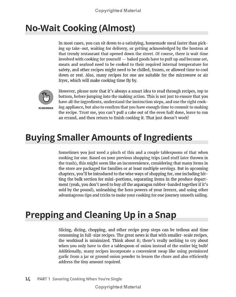 Sách ngoại văn: Cooking For One For Dummies