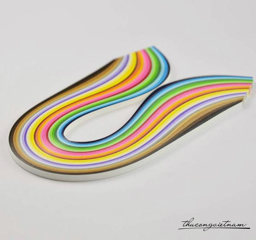 Giấy Quilling 26 màu 260 sợi - 5mm*39cm