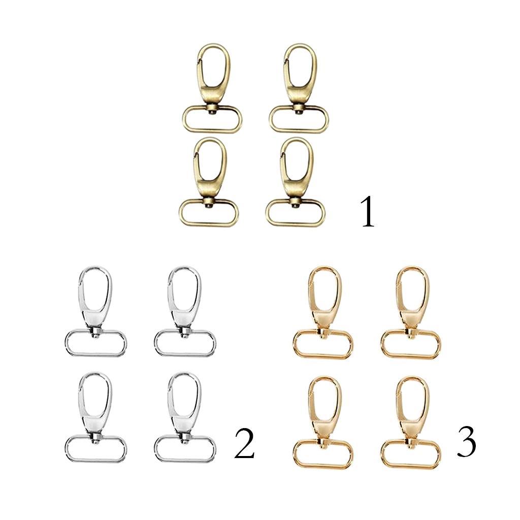 4Pack Swivel   Clip Hook Lobster Claw Clasp for Purse Bag Strap Copper