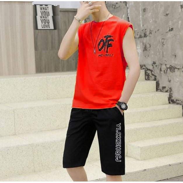 BỘ ĐỒ NAM CHỮ OFF THUN COTTON - T3