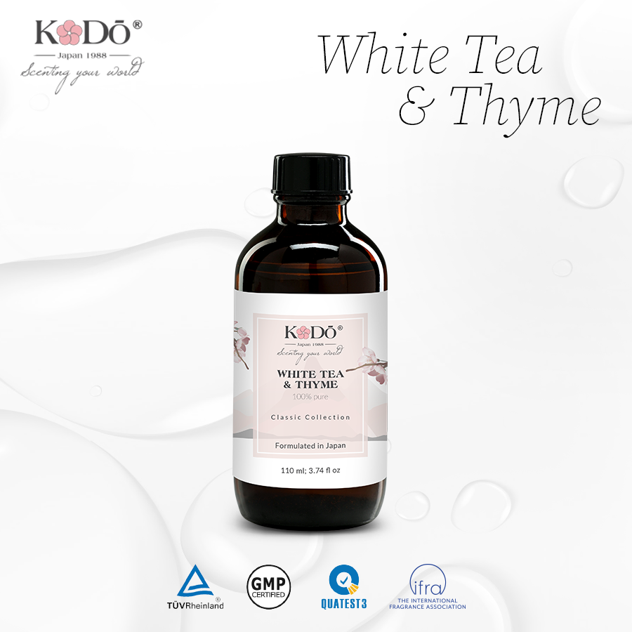 Tinh Dầu Nước Hoa Nguyên Chất Kodo White Tea & Thyme Hương Thơm Quyến Rũ, Ngọt Ngào, Ấm Áp