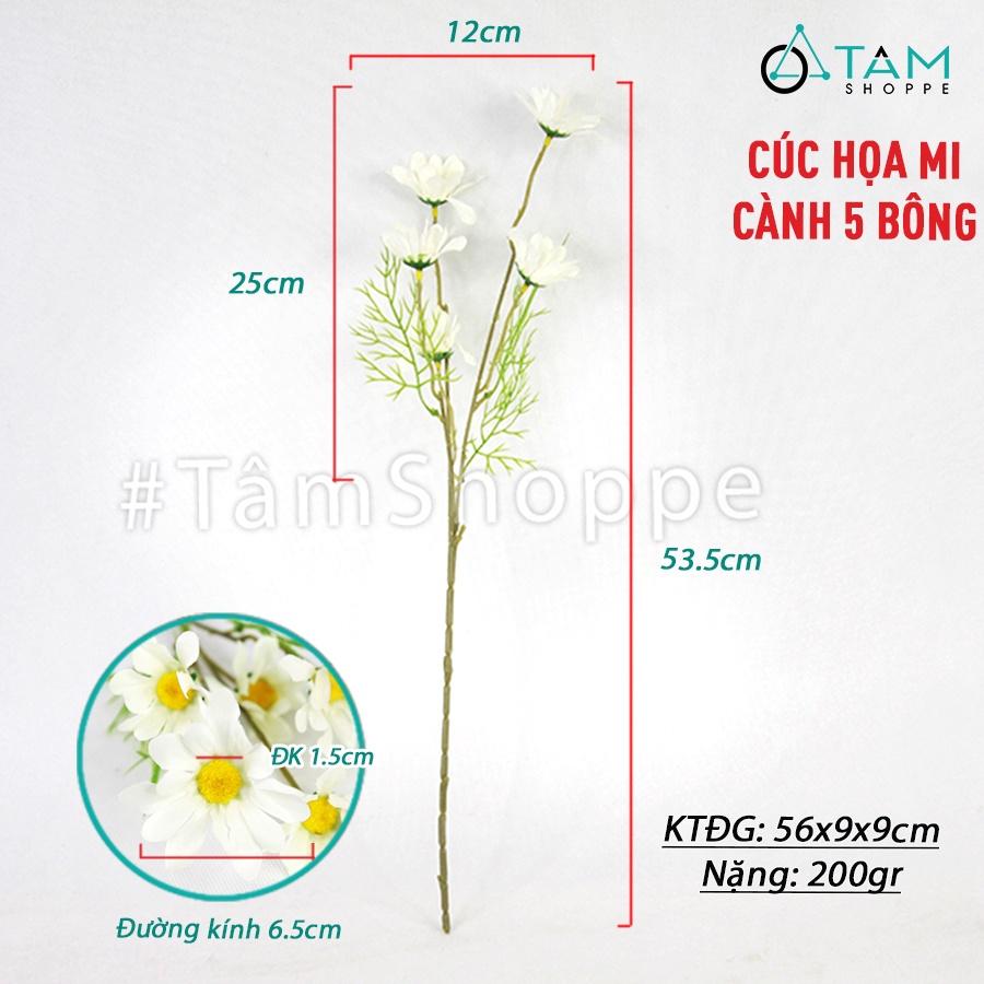 Cành hoa cúc la mã giả 5 bông CHG-136