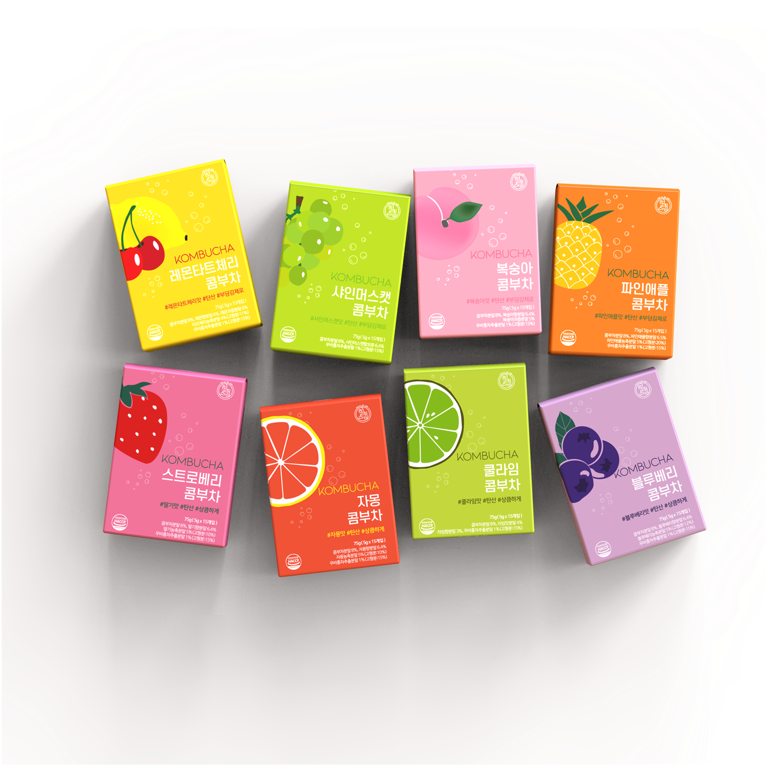 Trà Kombucha Detox Healslab Vị Bưởi Thơm Mát Giải Nhiệt Nhập Khẩu Hàn Quốc