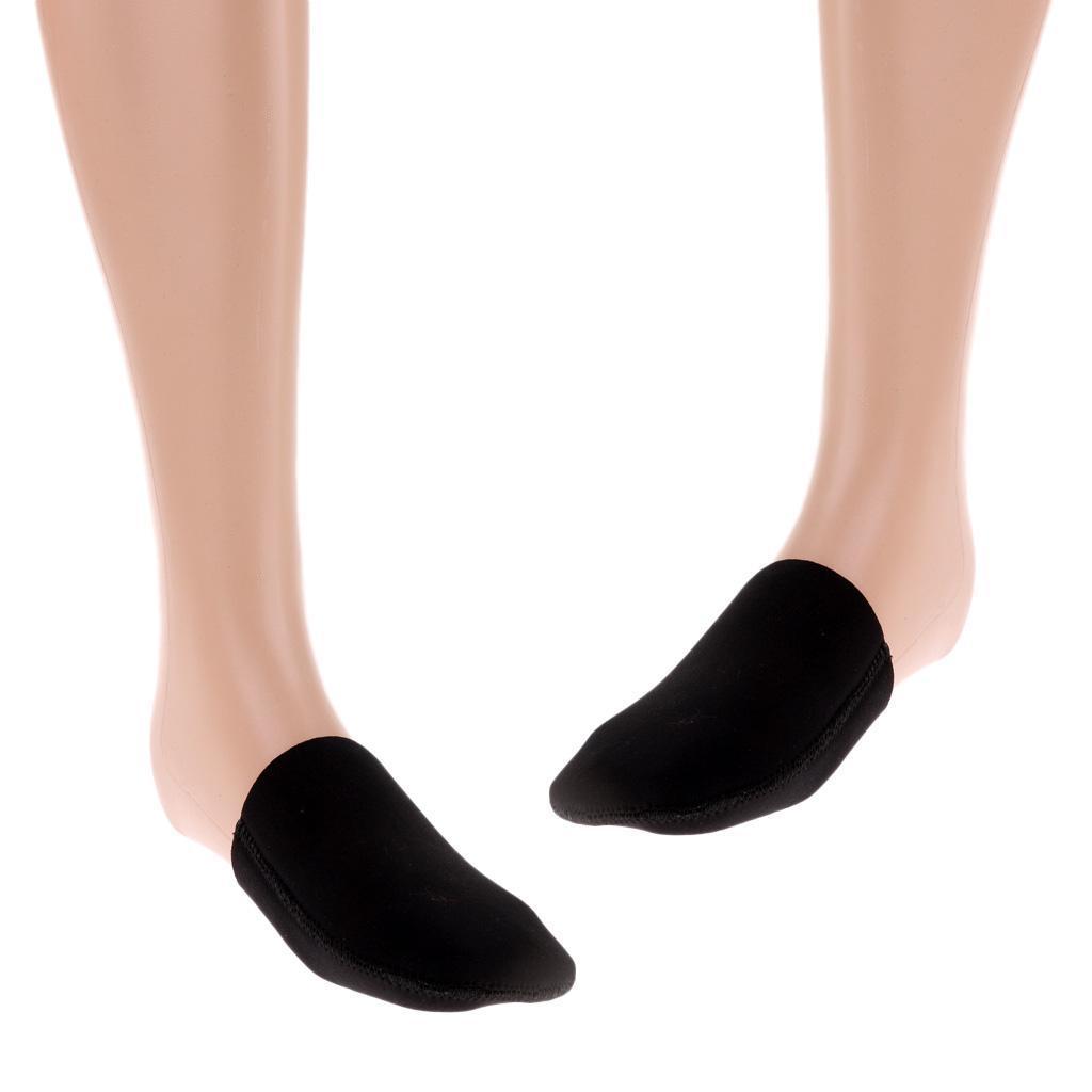 2x Soft Elastic Neoprene Toe Socks for Running, Cycling, Hiking - 1 Pair