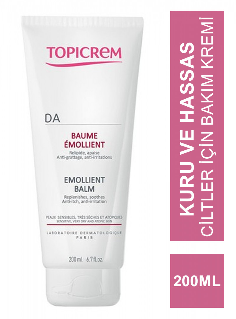 Kem dưỡng da TOPICREM DA Emollient Balm êm dịu cho da khô và da cơ địa