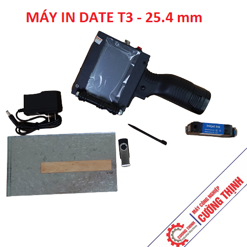 Máy in date cầm tay T3 phun hạn sử dụng màn cảm ứng 25,4mm Cường Thịnh