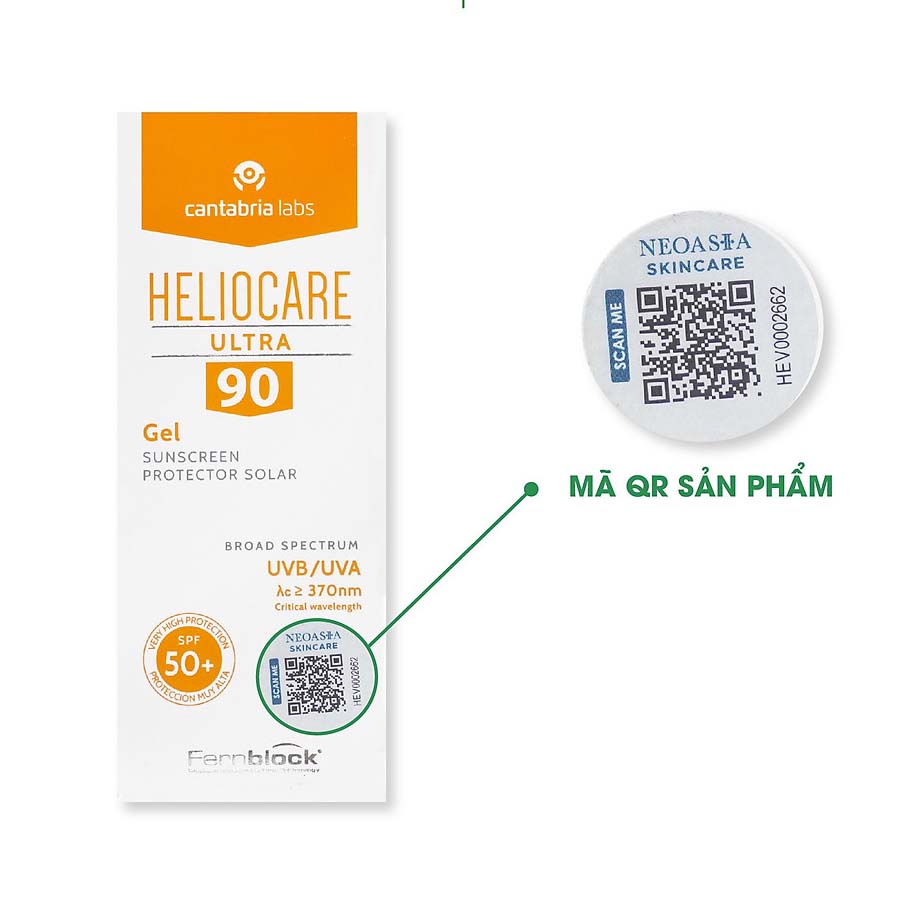 Kem chống nắng cho da hỗn hợp Heliocare Ultra Gel SPF90 50ml