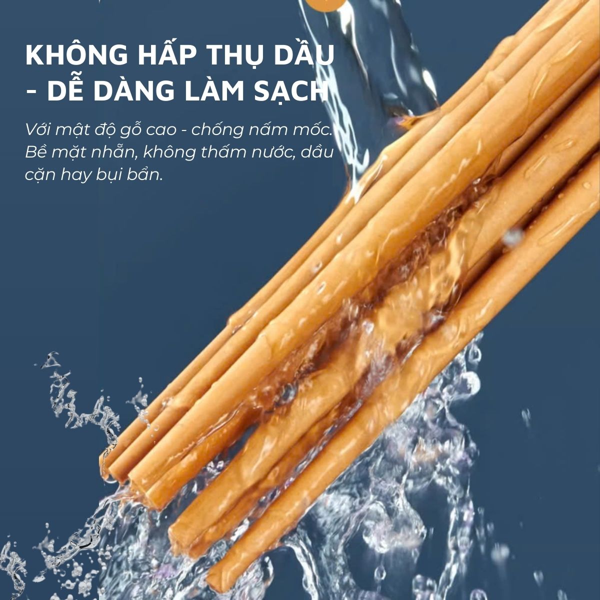 Đũa gỗ fiber mật độ cao DandiHome dùng được trong máy rửa bát - Bảo hành 3 năm