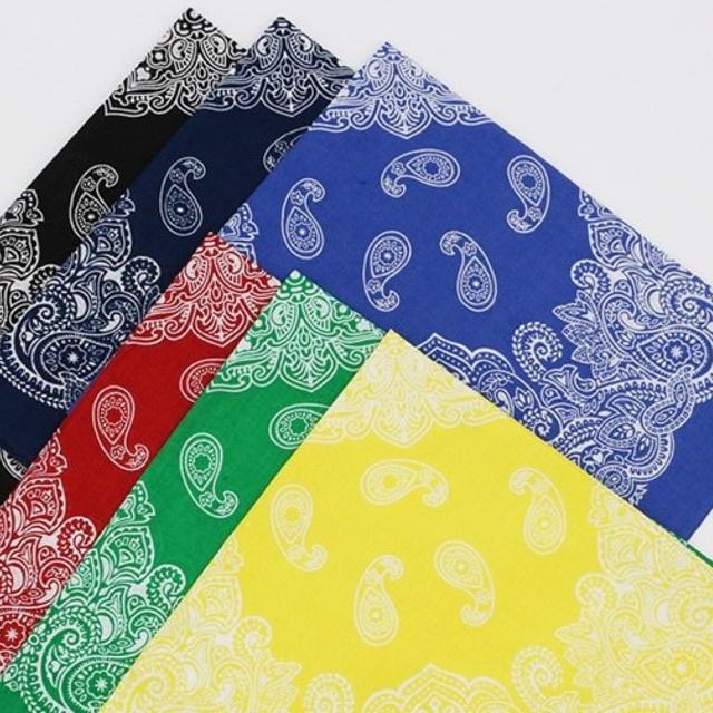 Khăn bandana hoa văn đối xứng size 55x55cm