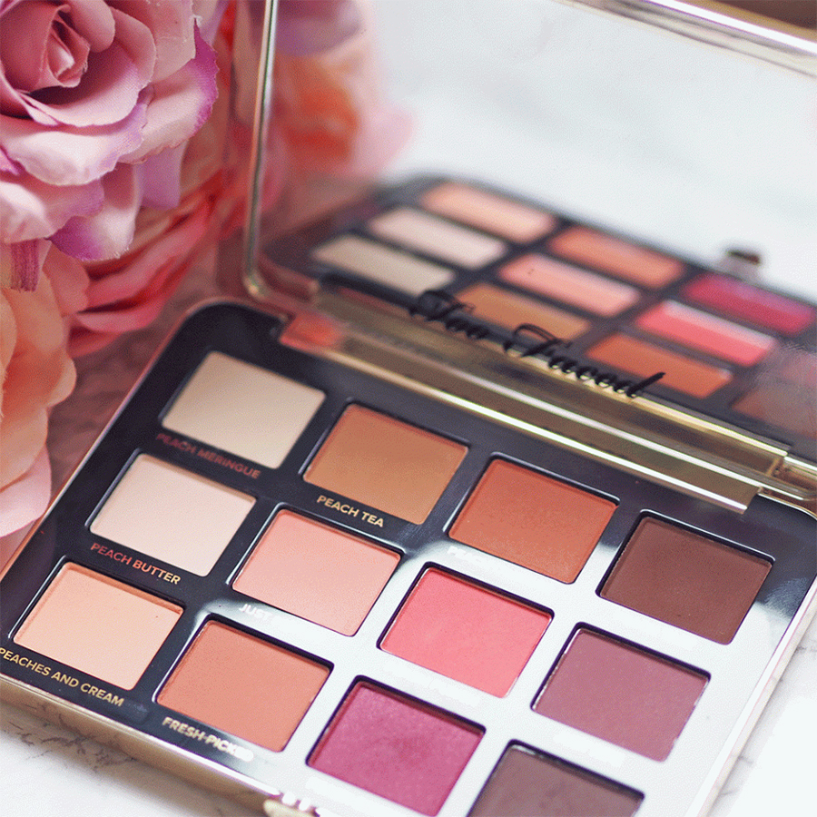 Bảng Phấn Mắt Too Faced Just Peachy Velvet Mattes Eyeshadow Palette Peaches &amp; Cream Collection