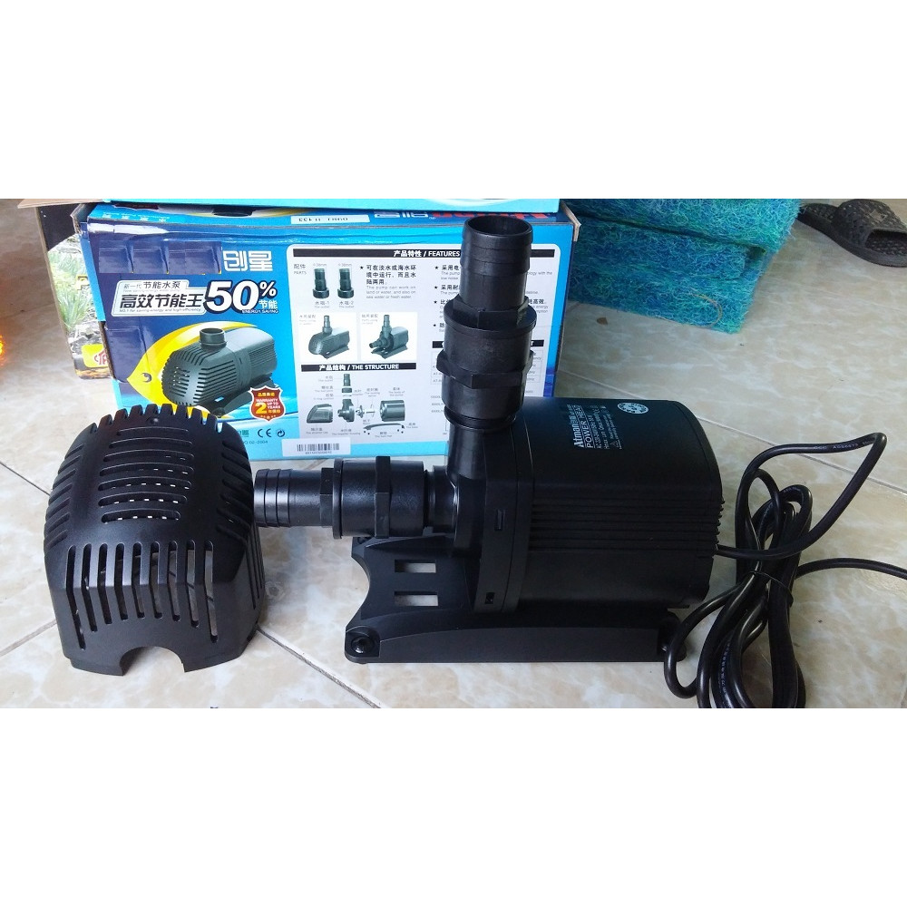Bơm Công Suất Mạnh - Máy Bơm Nước Bể Cá/ Ao Cá/ Hồ Cá AT 8000 siêu bền
