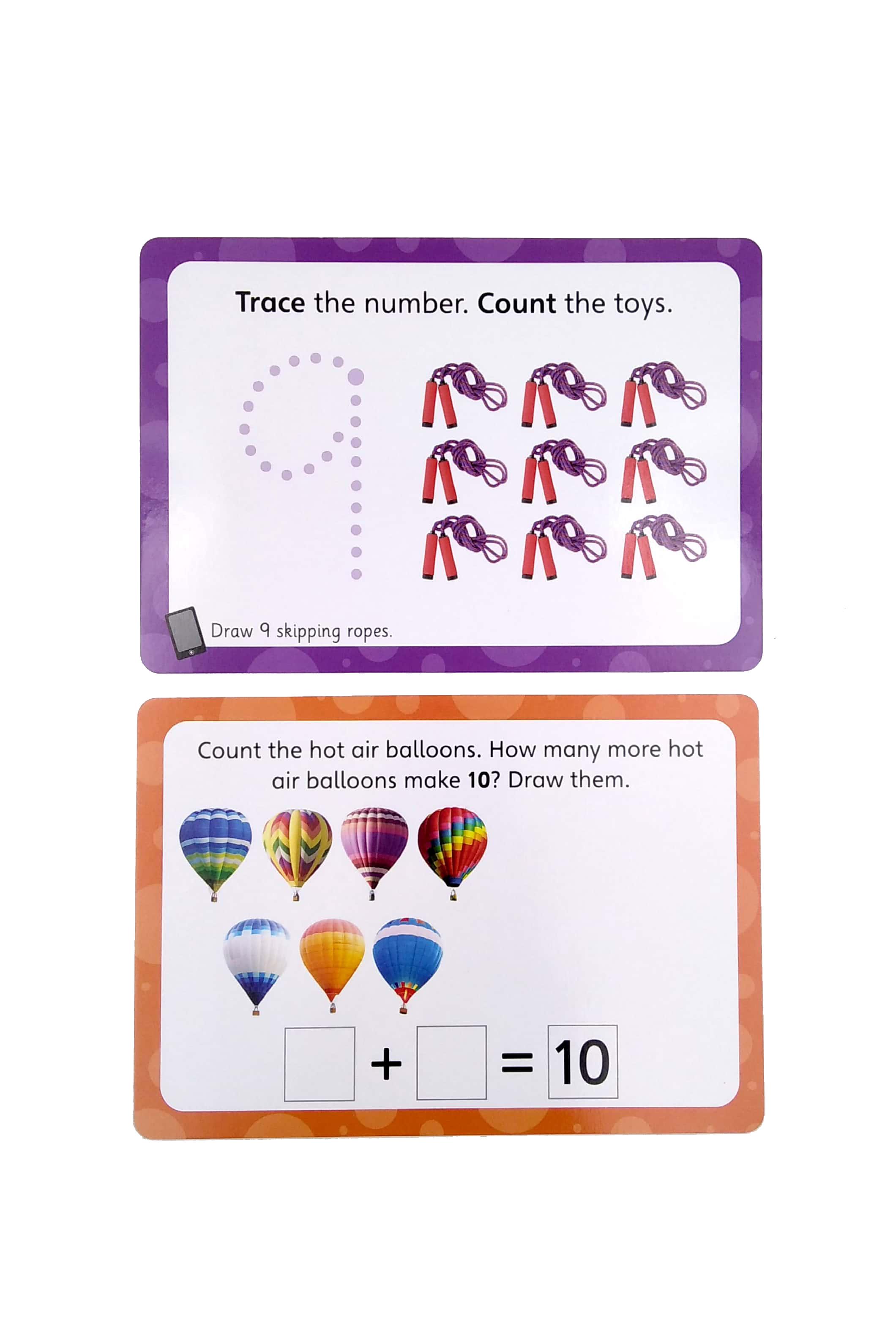 Reception Wipe Clean Cards &amp; LCD Tablet: Numbers