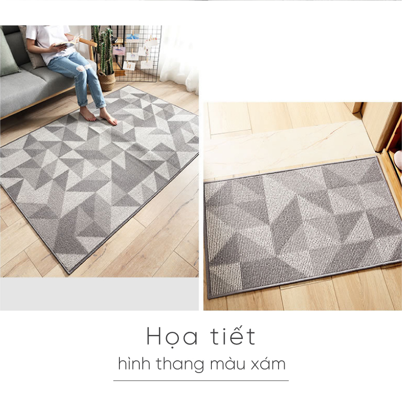 Thảm trang trí – Thảm chùi giầy dép ngay cửa nhà, Kích thước 50x80cm. Thảm chùi giầy dép chịu được ma sát tốt