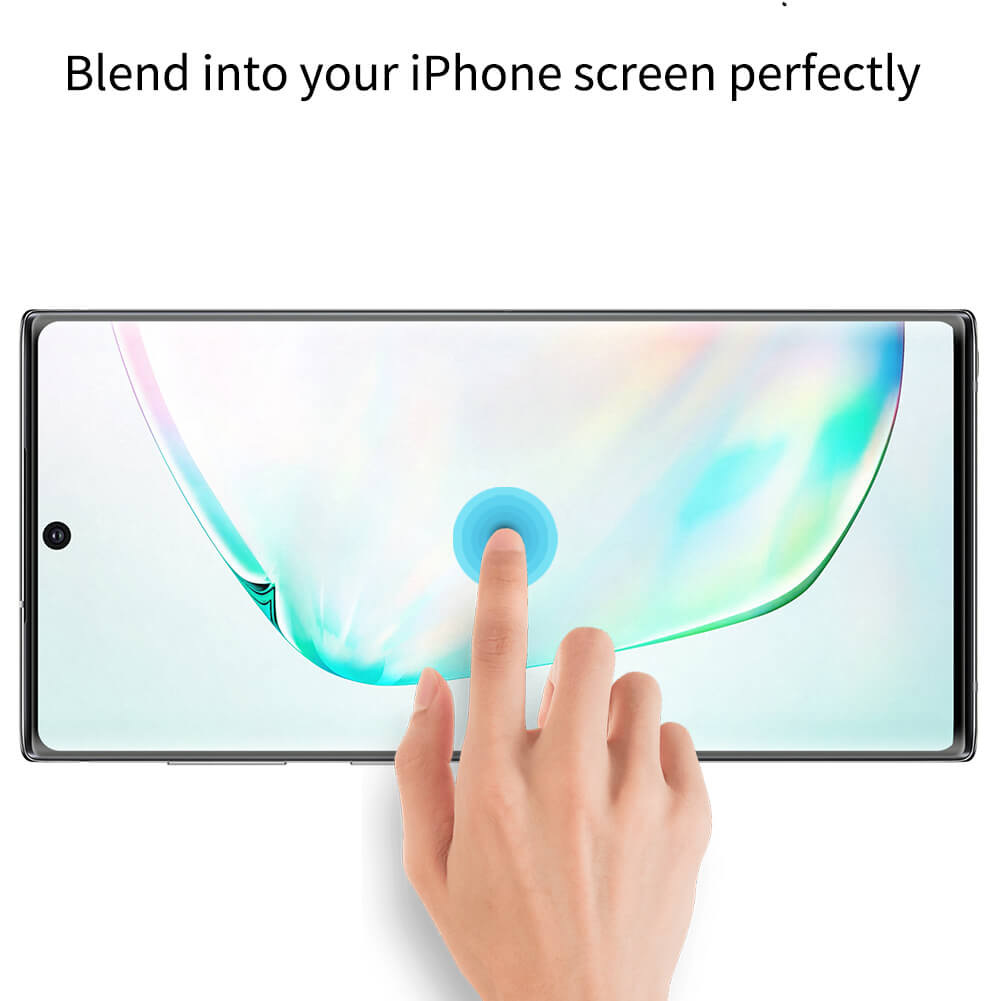 Miếng dán kính cường lực cho Samsung Galaxy Note 10 Plus full màn hình 3D hiệu Kuzoom Protective Glass - Hàng nhập khẩu