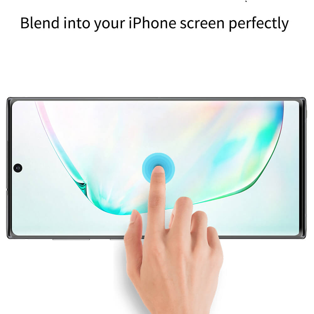 Miếng dán kính cường lực cho Samsung Galaxy Note 10 Plus full màn hình 3D hiệu Kuzoom Protective Glass (mỏng 0.3mm, vát cạnh 2.5D, độ cứng 9H, viền cứng mỏng) - Hàng nhập khẩu