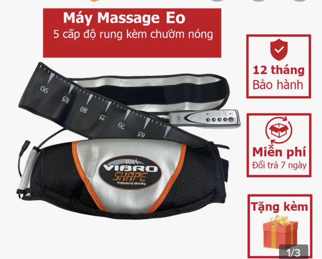 Đai Massage Thon Gọn Bụng làm nóng Vibro Shape