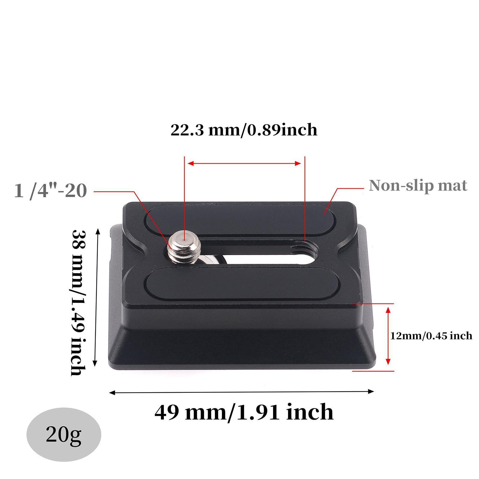 Camera Quick Release Plate Accessory Upper Quick Release Baseplate for Rsc 2